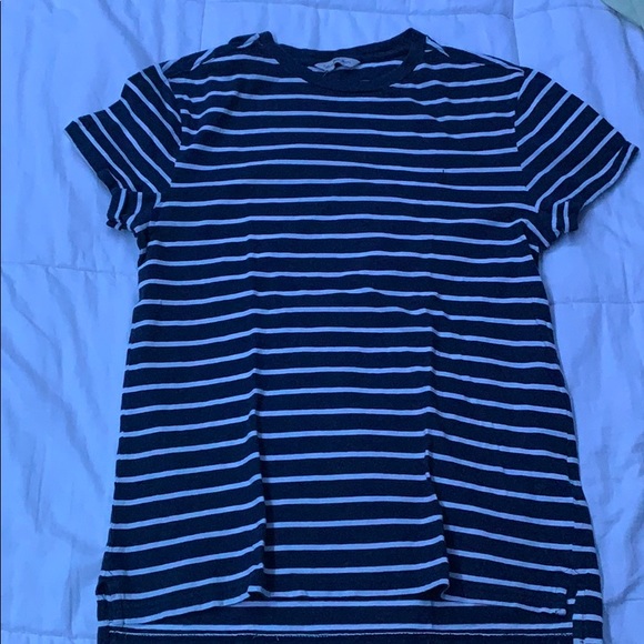 Striped blue + white Calvin Klein shirt size S - Picture 1 of 3